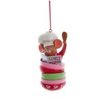 Casa si Gradina - Decoratiuni - Decoratiuni de sezon - Ornament brad Soricelul bucatar cu carte de retete, 8 cm, multicolor - Infinity.ro