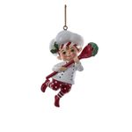 Casa si Gradina - Decoratiuni - Decoratiuni de sezon - Ornament brad Elf bucatar cu lingura, 8 cm, multicolor - Infinity.ro