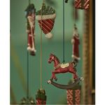 Casa si Gradina - Decoratiuni - Decoratiuni de sezon - Set 4 ornamente brad Christmas Time, 10 cm, rosu - Infinity.ro