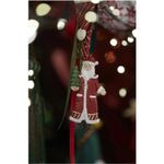 Casa si Gradina - Decoratiuni - Decoratiuni de sezon - Set 4 ornamente brad Christmas Time, 10 cm, rosu - Infinity.ro