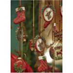 Casa si Gradina - Decoratiuni - Decoratiuni de sezon - Set 6 ornamente brad Christmas Memories, 9 cm, rosu - Infinity.ro