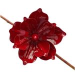 Casa si Gradina - Decoratiuni - Decoratiuni de sezon - Decoratiune brad Magnolie cu clips, 20 cm, bordeaux - Infinity.ro