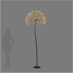 Casa si Gradina - Decoratiuni - Decoratiuni de sezon - Decoratiune interior Craciun model Floare, 1200 MicroLED, 240 cm, IP44, lumina calda, negru - Infinity.ro