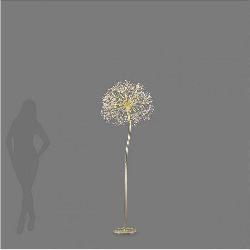 Casa si Gradina - Decoratiuni - Decoratiuni de sezon - Decoratiune interior Craciun model Floare, 912 MicroLED, 180 cm, IP44, lumina calda, auriu - Infinity.ro