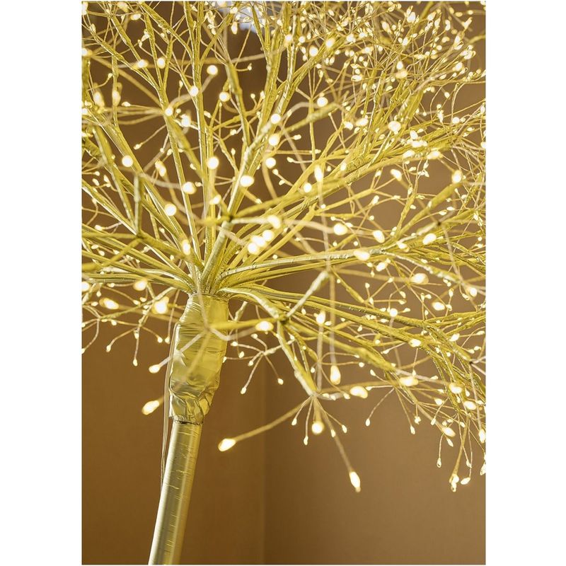 Casa si Gradina - Decoratiuni - Decoratiuni de sezon - Decoratiune interior Craciun model Floare, 1200 MicroLED, 240 cm, IP44, lumina calda, negru - Infinity.ro