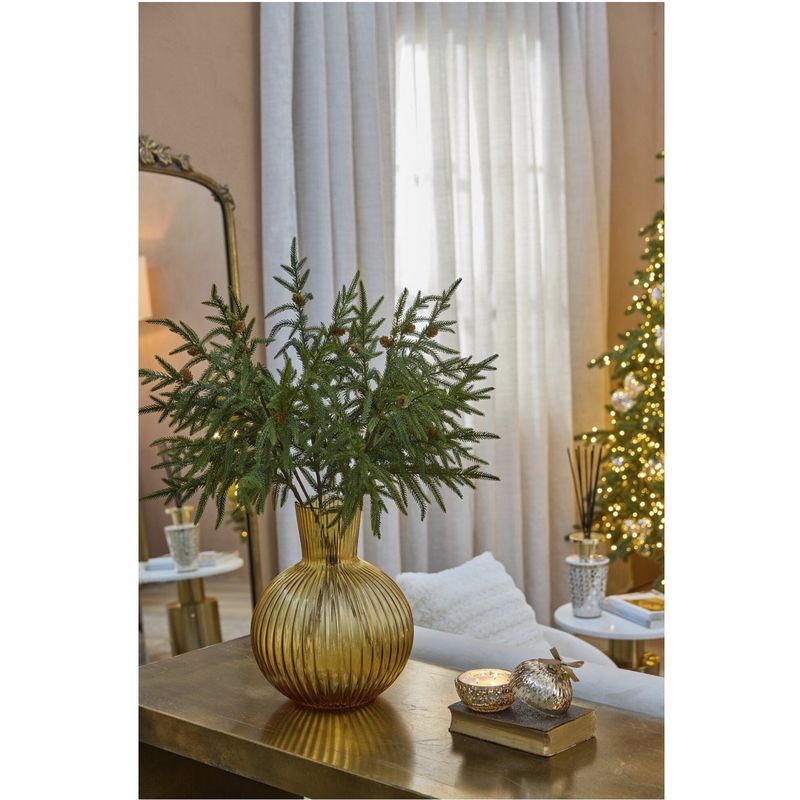 Casa si Gradina - Decoratiuni - Decoratiuni de sezon - Decoratiune brad ramura Cryptomeria, 68 cm, verde - Infinity.ro