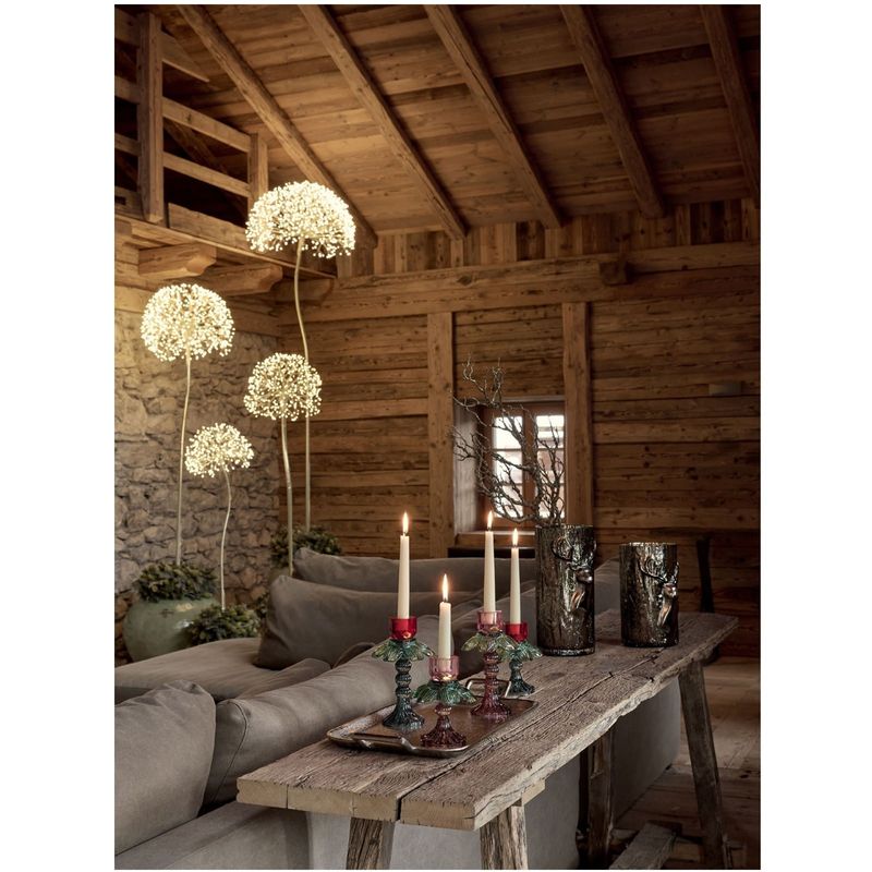 Casa si Gradina - Decoratiuni - Decoratiuni de sezon - Decoratiune interior Craciun model Floare, 240 MicroLED, 90 cm, IP44, lumina calda, auriu - Infinity.ro