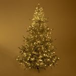 Casa si Gradina - Decoratiuni - Decoratiuni de sezon - Brad artificial Crystal cu zapada si lumini, 8 functii, 210 cm, 450 leduri - Infinity.ro