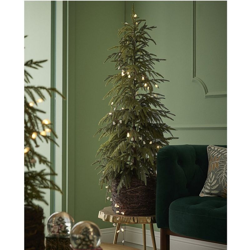 Casa si Gradina - Decoratiuni - Decoratiuni de sezon - Brad artificial decorativ Cryptomeria, 120 cm, verde - Infinity.ro