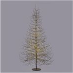Casa si Gradina - Decoratiuni - Decoratiuni de sezon - Brad decorativ Albero Faggio, 4060 MicroLED, 240 cm, IP44, exterior/interior, negru - Infinity.ro