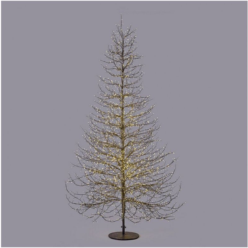 Casa si Gradina - Decoratiuni - Decoratiuni de sezon - Brad decorativ Albero Faggio, 4060 MicroLED, 240 cm, IP44, exterior/interior, negru - Infinity.ro