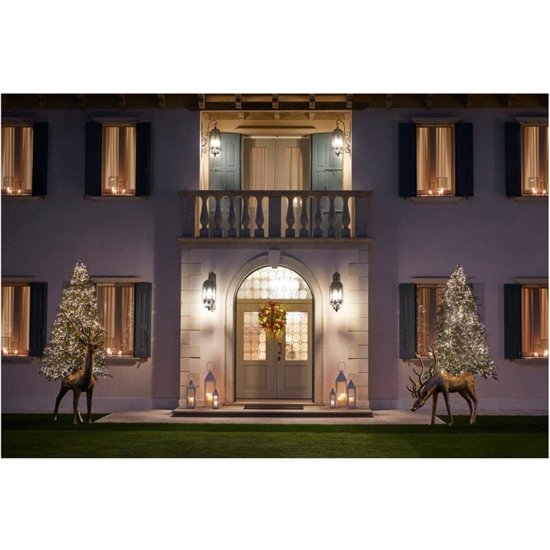Casa si Gradina - Decoratiuni - Decoratiuni de sezon - Suport pentru brad model Cerb, 140x162x53, auriu - Infinity.ro