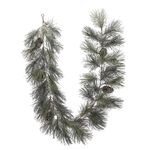 Casa si Gradina - Decoratiuni - Decoratiuni de sezon - Ghirlanda artificiala Craciun cu zapada si conuri de pin, 183 cm, verde - Infinity.ro