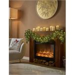 Casa si Gradina - Decoratiuni - Decoratiuni de sezon - Ghirlanda artificiala Craciun Licurici cu MiniLED-uri, 180 cm, IP44, verde - Infinity.ro