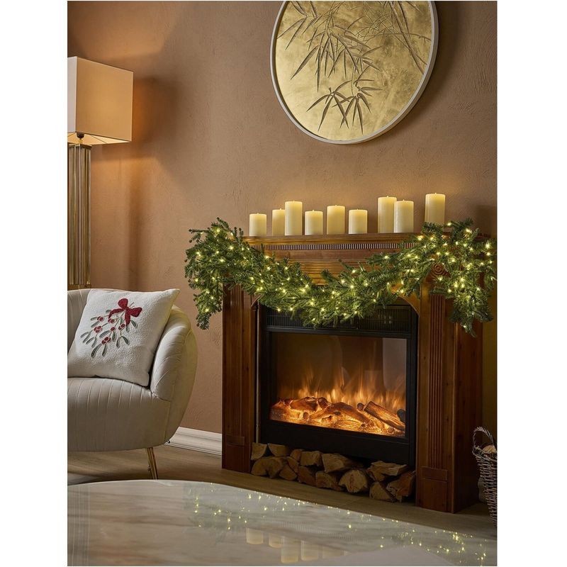 Casa si Gradina - Decoratiuni - Decoratiuni de sezon - Ghirlanda artificiala Craciun Licurici cu MiniLED-uri, 180 cm, IP44, verde - Infinity.ro