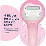 Ingrijire personala si Cosmetice - Aparate & accesorii ingrijire personala - Aparate de ras si tuns - Aparate de ras clasice - Aparat de ras pentru femei Wilkinson Sword Intuition 2 in 1 Nourishing, 4 lame, maner + 5 rezerve - Infinity.ro