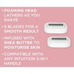 Ingrijire personala si Cosmetice - Aparate & accesorii ingrijire personala - Aparate de ras si tuns - Aparate de ras clasice - Aparat de ras pentru femei Wilkinson Sword Intuition 2 in 1 Nourishing, 4 lame, maner + 5 rezerve - Infinity.ro