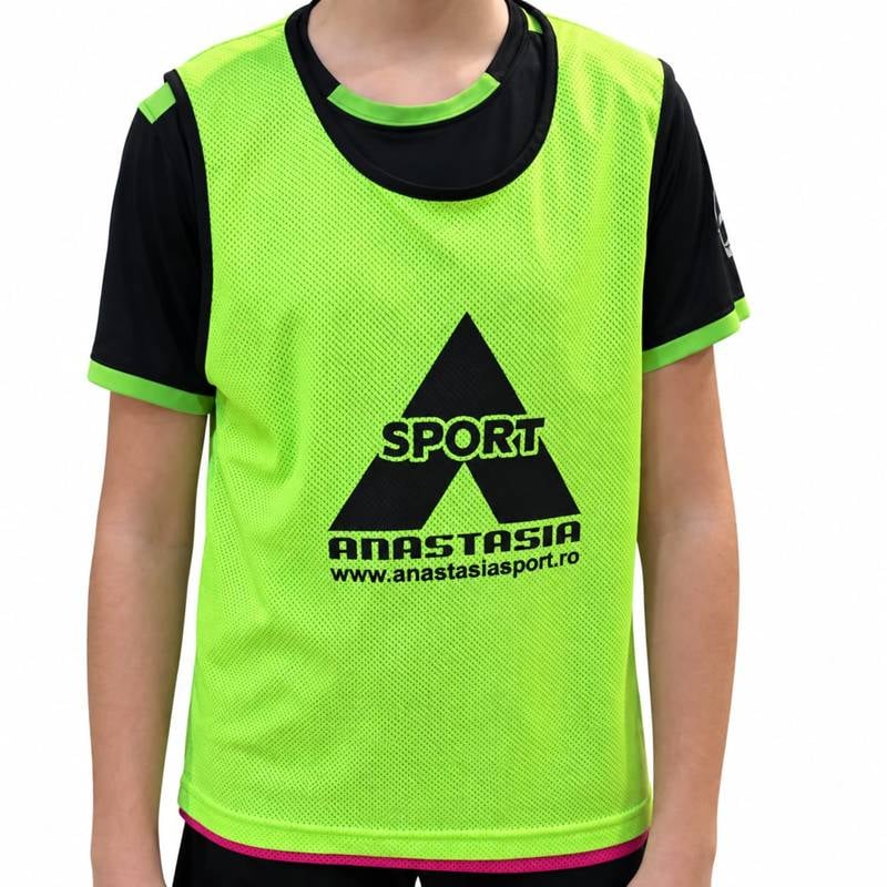 Sport si Outdoor - Echipament Sportiv - Imbracaminte sport - Maiouri sport - Maieu departajare Anastasia Sport fata dubla roz / verde, marime S - Infinity.ro