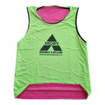 Sport si Outdoor - Echipament Sportiv - Imbracaminte sport - Maiouri sport - Maieu departajare Anastasia Sport fata dubla roz / verde, marime S - Infinity.ro