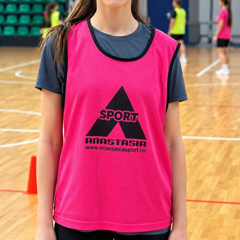 Sport si Outdoor - Echipament Sportiv - Imbracaminte sport - Maiouri sport - Maieu departajare Anastasia Sport fata dubla roz / verde, marime S - Infinity.ro