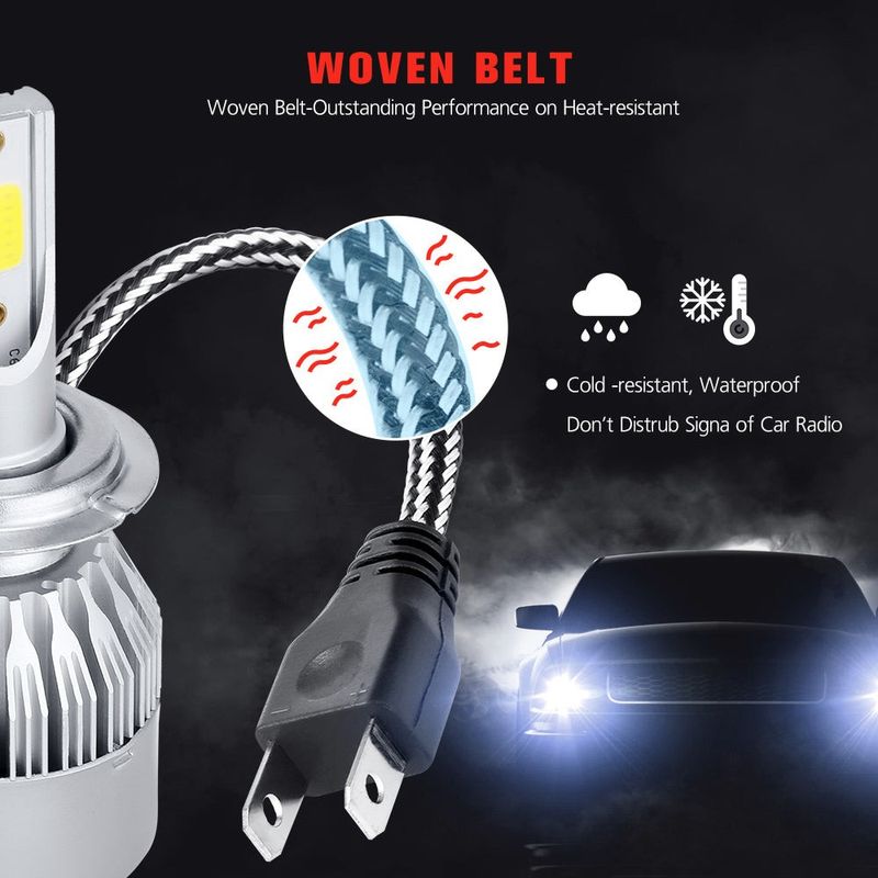 Auto si Moto - Electrice auto - Iluminare si semnalizare - Becuri auto - Set LED-uri auto 6500K 3800 lumeni, 36W, radiator din aluminiu - Infinity.ro