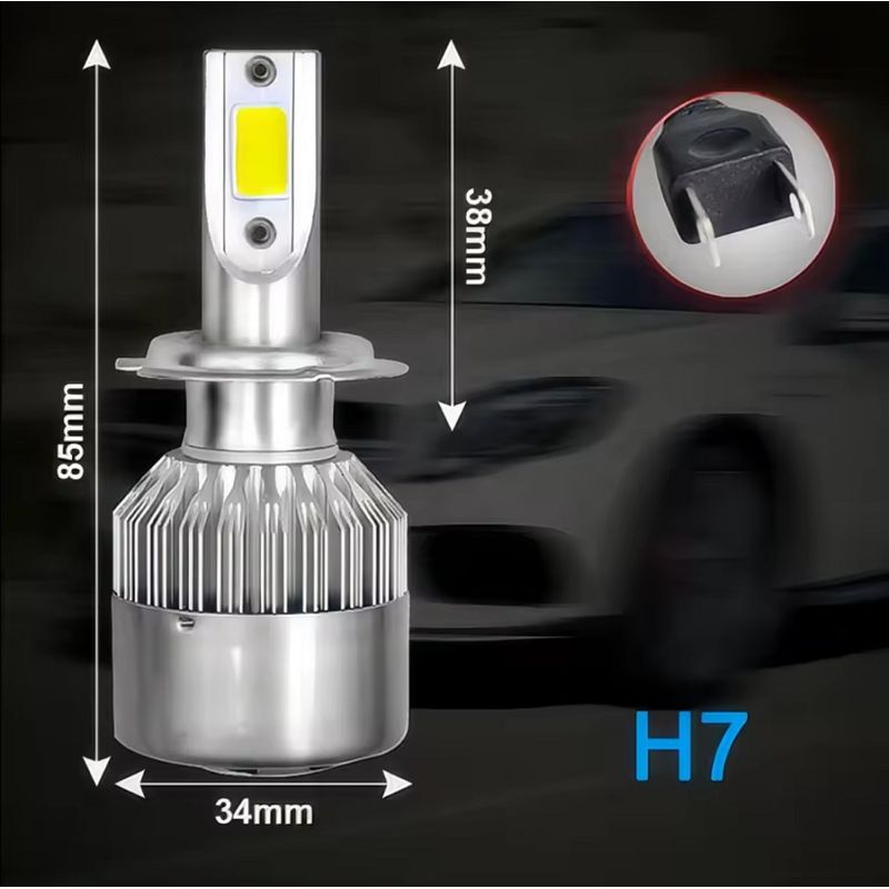 Auto si Moto - Electrice auto - Iluminare si semnalizare - Becuri auto - Set LED-uri auto 6500K 3800 lumeni, 36W, radiator din aluminiu - Infinity.ro