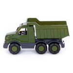 Jucarii, Copii si Bebe - Jucarii si jocuri - Vehicule si jucarii cu telecomanda - Masinute - Camion Militar de Jucarie Polesie Gosha, 26.5 cm, Bena Basculanta, 3 Axe cu Osii Metalice, Culori de Camuflaj, 3 ani+ - Infinity.ro