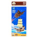 Jucarii, Copii si Bebe - Jucarii si jocuri - Jocuri si puzzle - Puzzle - Joc Puzzle 3D Macheta Mini Corabie cu Panze din Carton 30 Piese, Fara Lipici, Jucarie Educativa si Creativa Copii 3 ani+ - Infinity.ro