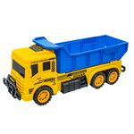 Jucarii, Copii si Bebe - Jucarii si jocuri - Vehicule si jucarii cu telecomanda - Utilaje constructie de jucarie - Camion Basculant de Jucarie cu Mecanism cu Frictiune si Cuva Mobila, 21 cm, Plastic Rezistent, 3 ani+ - Infinity.ro
