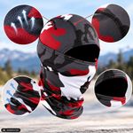 Auto si Moto - Moto - Echipamente protectie moto - Imbracaminte moto - Cagula Tactica FIXATO, 6in1 Multifunctionala, Protectie UV, Material elastic, respirabil, Marime universala, Crimson Camo - Infinity.ro