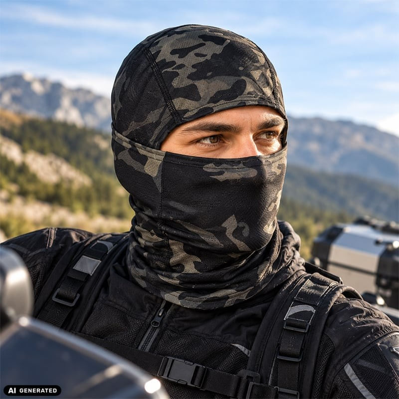 Auto si Moto - Moto - Echipamente protectie moto - Imbracaminte moto - Cagula Tactica FIXATO, 6in1 Multifunctionala, Protectie UV, Material elastic, respirabil, Marime universala, Shadow Camo - Infinity.ro
