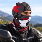 Auto si Moto - Moto - Echipamente protectie moto - Imbracaminte moto - Cagula Tactica FIXATO, 6in1 Multifunctionala, Protectie UV, Material elastic, respirabil, Marime universala, Crimson Camo - Infinity.ro