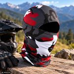 Auto si Moto - Moto - Echipamente protectie moto - Imbracaminte moto - Cagula Tactica FIXATO, 6in1 Multifunctionala, Protectie UV, Material elastic, respirabil, Marime universala, Crimson Camo - Infinity.ro