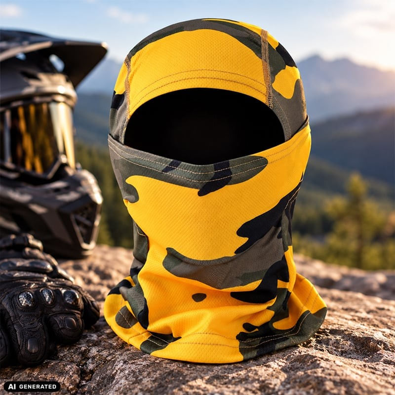 Auto si Moto - Moto - Echipamente protectie moto - Imbracaminte moto - Cagula Tactica FIXATO, 6in1 Multifunctionala, Protectie UV, Material elastic, respirabil, Marime universala, Hazard Camo - Infinity.ro