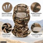 Auto si Moto - Moto - Echipamente protectie moto - Imbracaminte moto - Cagula Tactica FIXATO, 6in1 Multifunctionala, Protectie UV, Material elastic, respirabil, Marime universala, Desert Camo - Infinity.ro