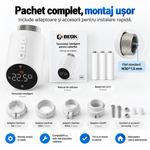 Casa si Gradina - Termice - Centrale termice si accesorii - Accesorii incalzire - Termostat Inteligent WiFi pentru Calorifer, BIRAI ThermoValve Pro, Control din Aplicatie, Alb, M30x1, 5mm - Infinity.ro