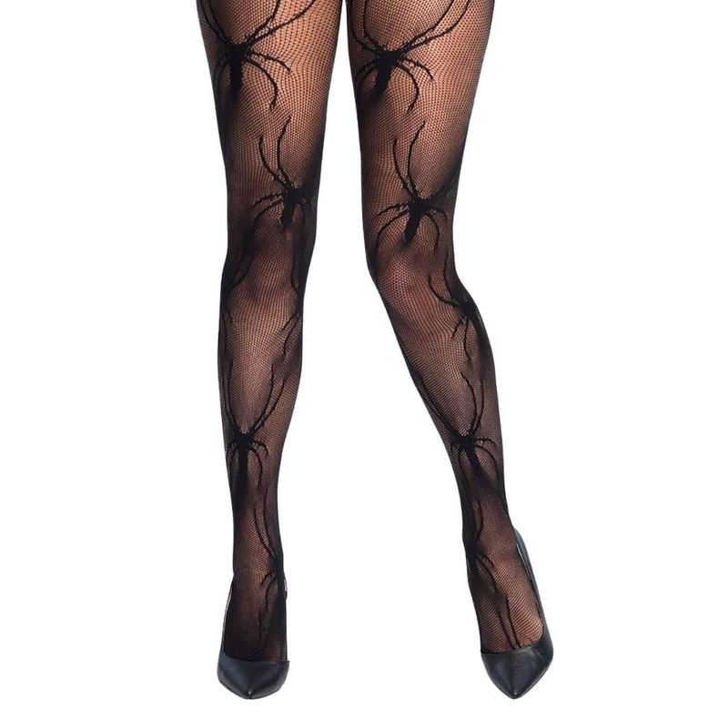 Casa si Gradina - Decoratiuni - Decoratiuni petrecere - Masti si costume carnaval - Dres de Halloween, pentru fete, model cu paianjeni, culoarea negru, one size - Infinity.ro