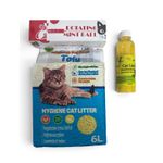 Petshop - Ingrijire si Igiena - Asternuturi si substraturi - Asternuturi igienice - Set Igiena Si Joaca Pentru Pisici: Asternut Mar Verde, 6 L, Deodorant Litiera , Jucarie Cu 4 Bile Rotative Din Catnip - Infinity.ro