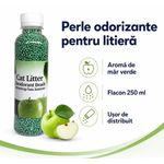 Petshop - Ingrijire si Igiena - Asternuturi si substraturi - Asternuturi igienice - Set Asternut Igienic Pentru Pisici Din Bentonita Aroma De Cafea 8 kg Si Deodorant Litiera Mar Verde - Infinity.ro