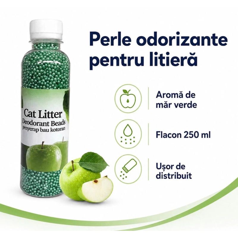Petshop - Ingrijire si Igiena - Asternuturi si substraturi - Asternuturi igienice - Set Asternut Igienic Pentru Pisici Din Bentonita Aroma De Cafea 8 kg Si Deodorant Litiera Mar Verde - Infinity.ro
