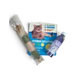 Petshop - Ingrijire si Igiena - Asternuturi si substraturi - Asternuturi igienice - Set Igiena Pentru Pisici Cu Asternut Vegetal Lavanda, 6 L, Deodorant Litiera Si Jucarie Dentara Cu Catnip, Sisal Si Pene - Infinity.ro
