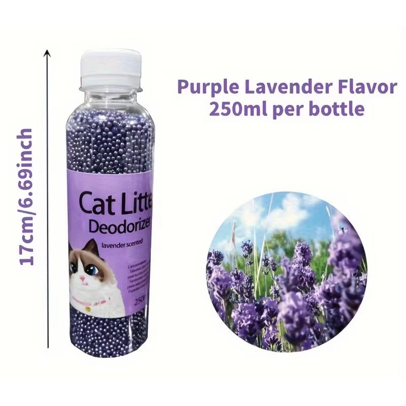 Petshop - Ingrijire si Igiena - Asternuturi si substraturi - Asternuturi igienice - Set Igiena Pentru Pisici Cu Asternut Vegetal Lavanda, 6 L, Deodorant Litiera Si Jucarie Dentara Cu Catnip, Sisal Si Pene - Infinity.ro