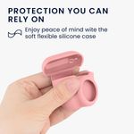 TV, Audio-Video si Foto - Portabile audio - Casti audio - Husa casti Kwmobile pentru Apple AirPods 4, protectie la zgarieturi, Silicon, roz prafuit - Infinity.ro