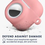 TV, Audio-Video si Foto - Portabile audio - Casti audio - Husa casti Kwmobile pentru Apple AirPods 4, protectie la zgarieturi, Silicon, roz prafuit - Infinity.ro