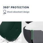 TV, Audio-Video si Foto - Portabile audio - Casti audio - Husa casti Kwmobile pentru Bowers & Wilkins Pi6, Pi8, protectie la zgarieturi, Silicon, verde - Infinity.ro
