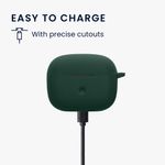TV, Audio-Video si Foto - Portabile audio - Casti audio - Husa casti Kwmobile pentru Bowers & Wilkins Pi6, Pi8, protectie la zgarieturi, Silicon, verde - Infinity.ro