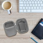 PC, gaming si accesorii - Periferice PC - Accesorii hard disk-uri externe - Husa SSD Kwmobile pentru Crucial X9 Pro/X10 Pro/X6 si WD Elements SE 1TB/2TB, nailon, gri - Infinity.ro