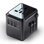 Laptop, Telefoane si Tablete - Telefoane mobile si accesorii - Accesorii Telefoane - Incarcatoare telefoane - Incarcator priza pentru calatorie 3x USB, Type-C, EU, UK, US, AUS, 3.6A - Yesido (MC10) - Negru - Infinity.ro