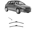 Auto si Moto - Intretinere auto - Stergatoare - Set stergatoare PEUGEOT 206 Hatchback (2A/C) 1998-2012, parbriz, Valeo Silencio - Infinity.ro