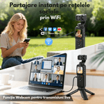 TV, Audio-Video si Foto - Camere de actiune si drone - Camere de actiune - Camera Video Vlogging 4K UHD, DASBO Pocket Camera, 64MP, Ecran tactil 1.72", Urmarire inteligenta a fetei AI,Stabilizare - Infinity.ro